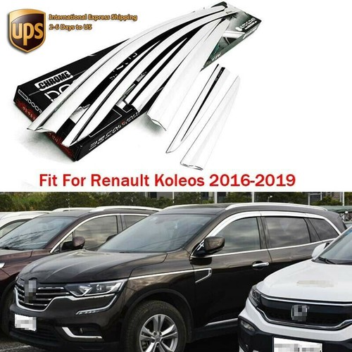 Chrome Side Window Wind Deflector Visor Rain Wind Guard Fit For Renault