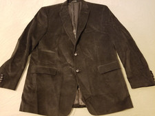 Mens Polo Ralph Lauren Corduroy Jacket Chaps 46L Long Blazer Brown Cotton