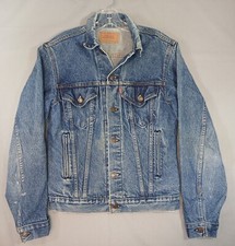 Vintage Levi Jacket Size 38L Type 3 Jacket Blue Denim 70506 0217 Made In USA 80s