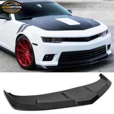 Fits 14-15 Chevy Camaro SS PU Front Bumper Lip Splitter Spoiler 1LE Style