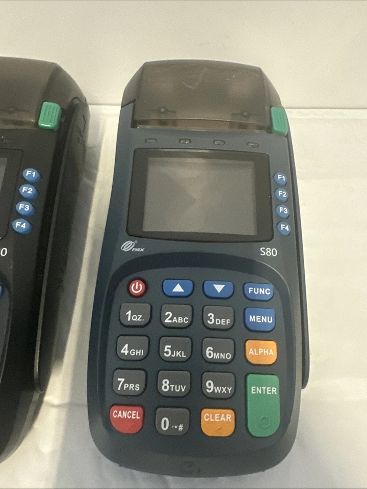 2 Pax POS S80 Credit Card Machine Terminal Chip Swipe Pin Pad - Untested No Cord - Image 3 of 4