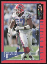 1995 Classic NFL Experience Cornelius Bennett Football Card #12 - Buffalo Bills