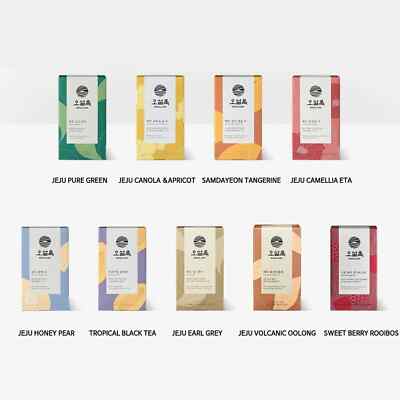 OSULLOC TEA Premium Blended Tea from Jeju, Tea Bag Series 20 count 9 Flavor