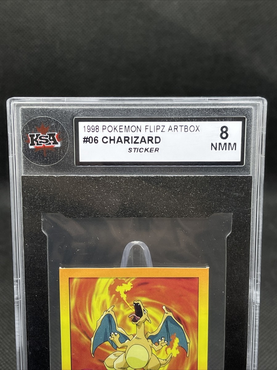 Charizard #6 1999 Artbox Pokemon Stickers Series 1 Card Charizard #6 1999 Artbox Pokemon Stickers Series 1 Card