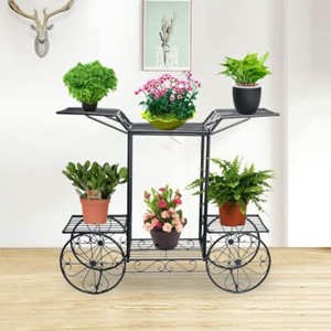 blumenbank metall modern