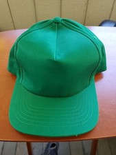 Green Snapback Hat Blank  Cotton Adjustable Flat Brim Outdoor Cap FREE SHIPPING 