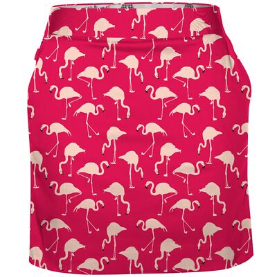 Royal and Awesome Damen Golf Skort Birdie Reithose Pink Flamingo Golfrock 6-18
