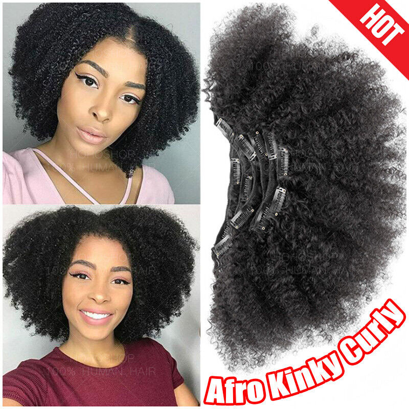 Black Curly Hair Extensions (Head)