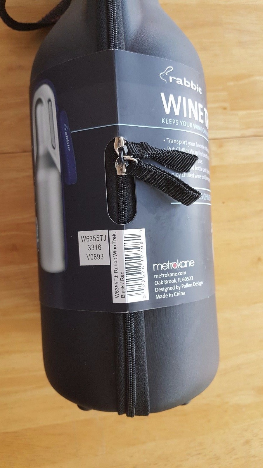 rabbit wine trek portable bottle cooler
