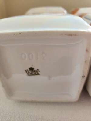 Victoria China Czechoslovakia Canisters Set of 6 Lusterware Victoria China Czechoslovakia Canisters Set of 6 Lusterware