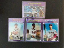 2020 Topps Heritage Chrome PURPLE REFRACTORS SP U You Pick Complete your set HOT