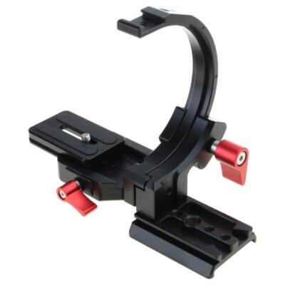 Camera Lens Mount Bracket Support Horizontal Vertical Rotary up to 94mm Lens