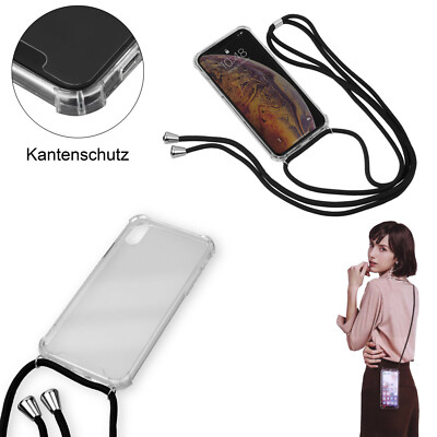 TPU Handy Umhängetasche Handy Kette Hülle Case Cover mit Kordel Höhenverstellbar