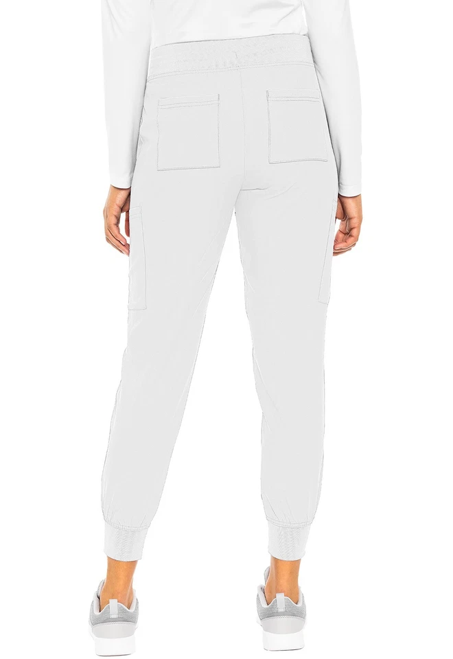 Calça jogger feminina Med Couture Scrubs MC2711W WHT branca frete grátis - Imagem 2 de 3
