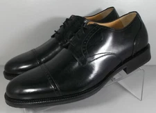 5913501 SP50 CALLUM CAP TOE MEN'S SHOES SIZE 9 M BLACK LEATHER JOHNSTON & MURPHY