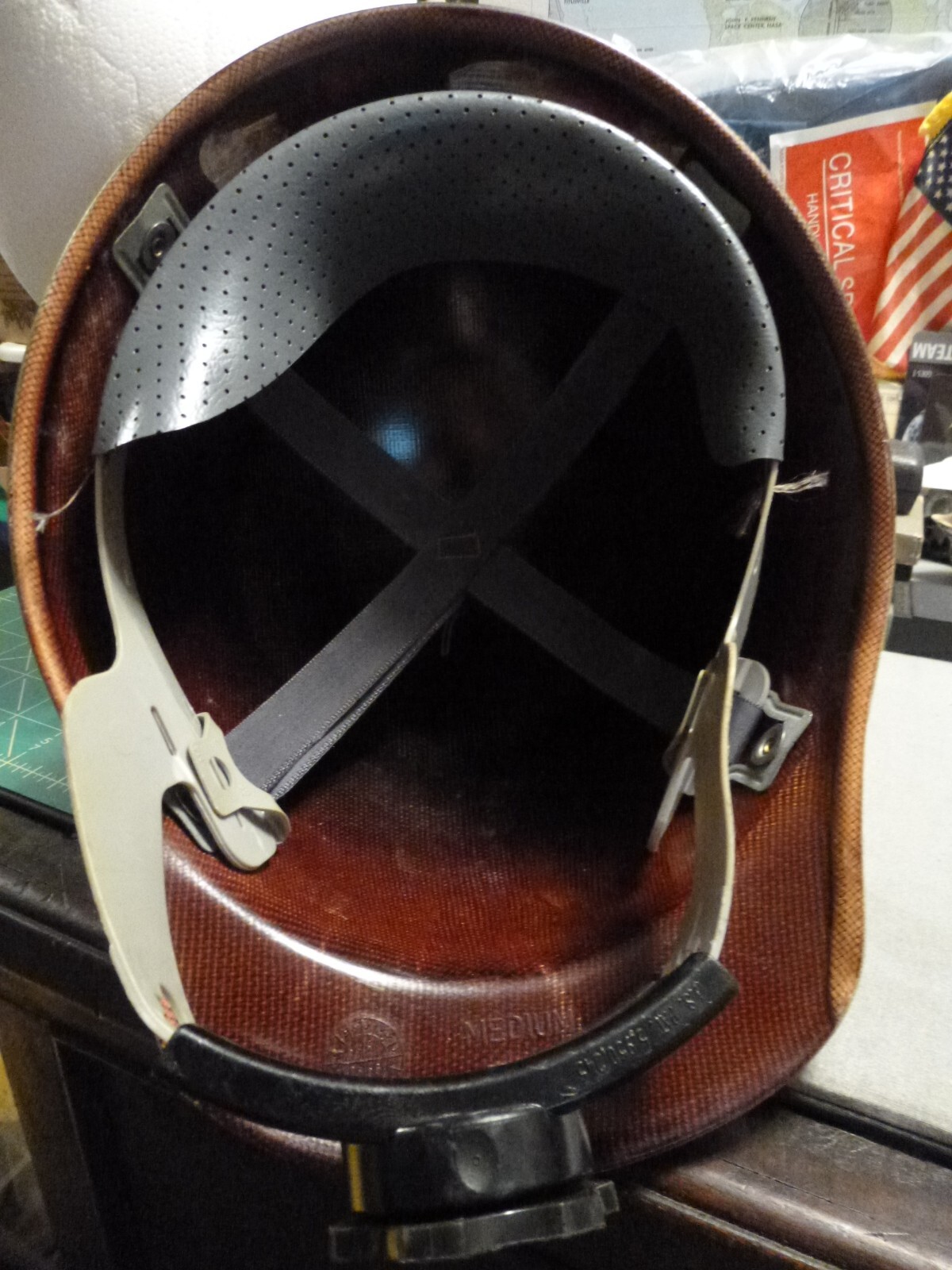 Vintage NASA Space Shuttle Era MSA Skullgard Medium Hard Hat eBay