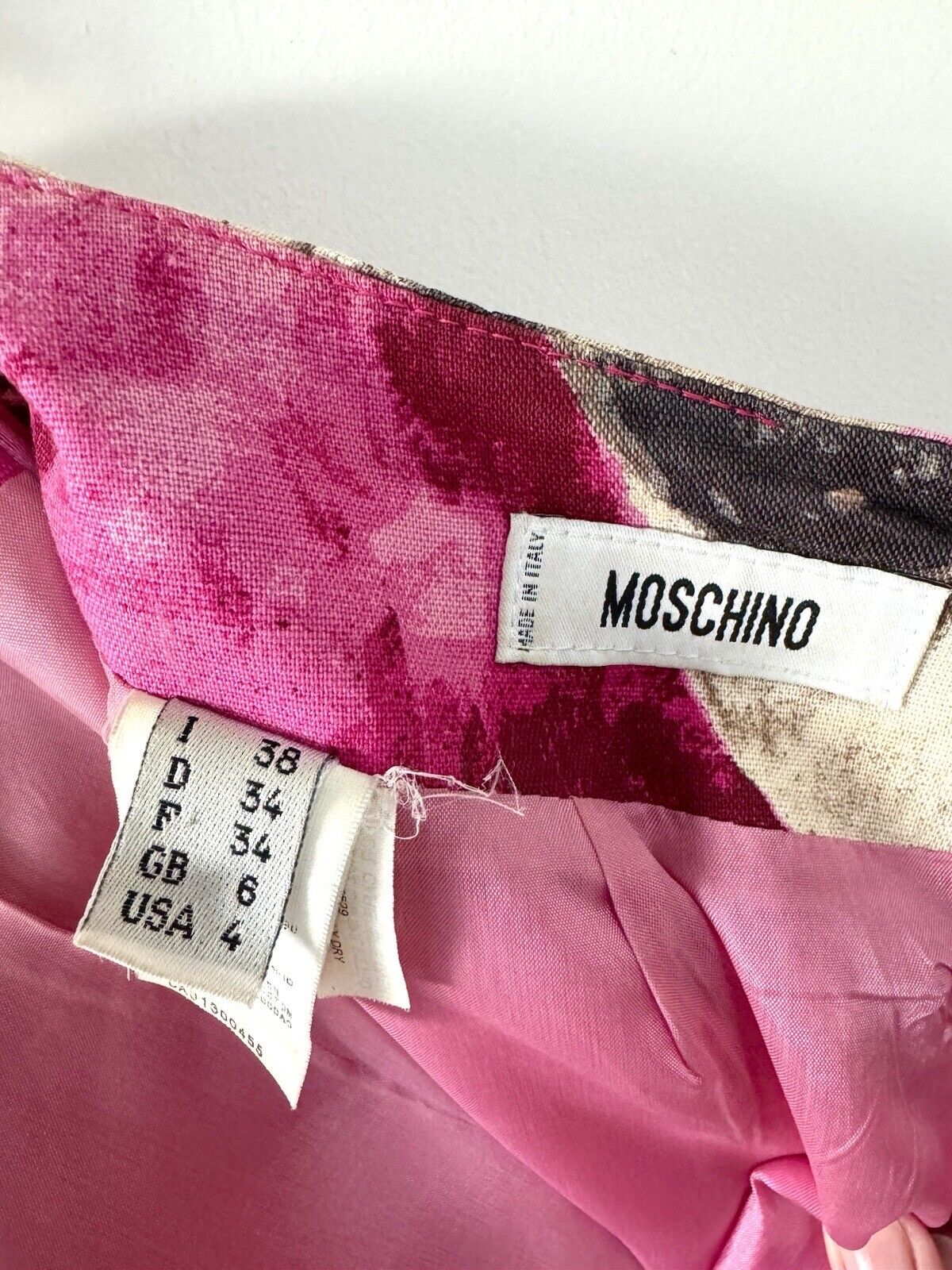 Moschino Vintage Bright Pink Early 2000s Skirt 38… - image 6