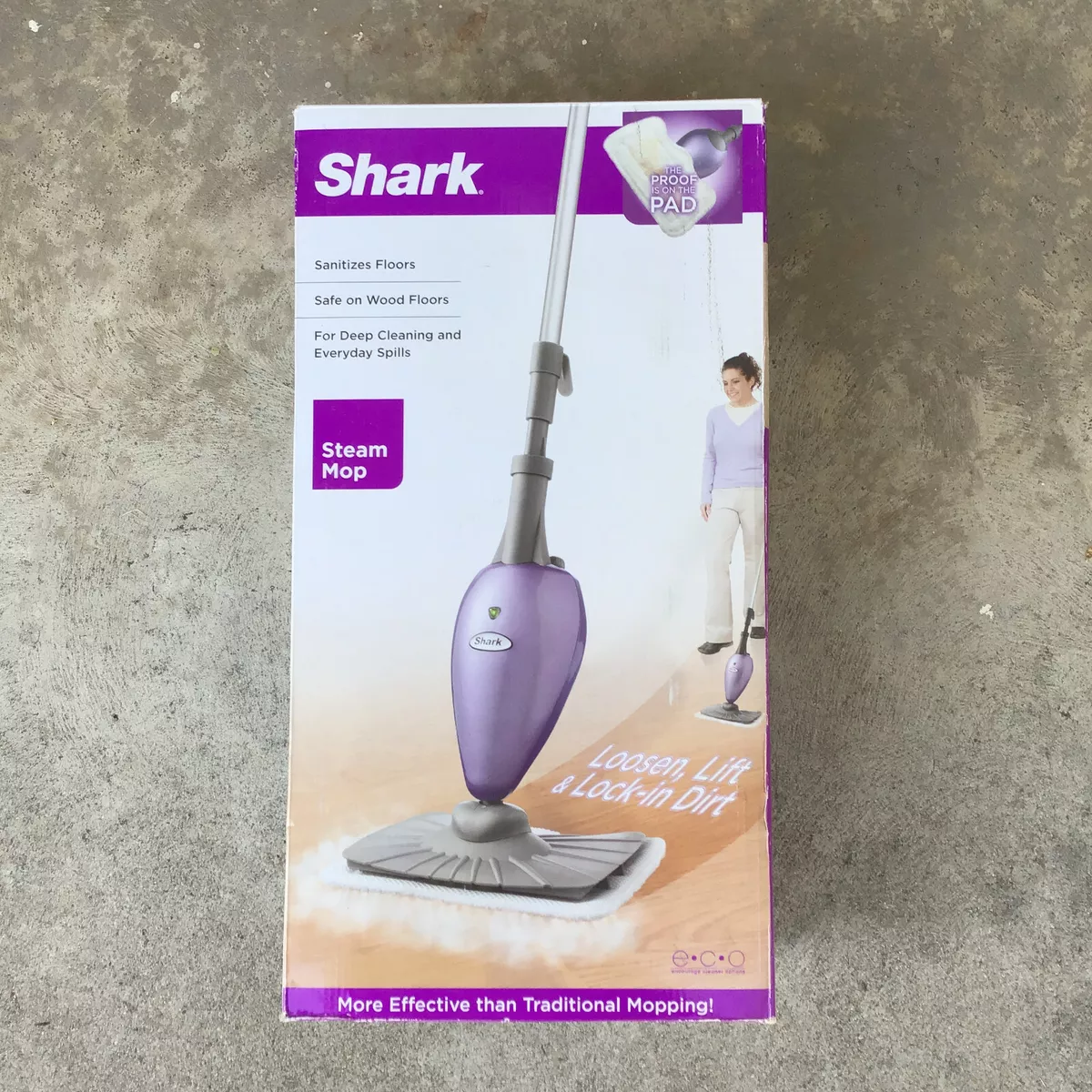 SHARK Steam Electric Mop w/ Pads, Quick Easy Lightweight Adjustable 101216