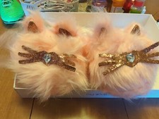 Sole Mates Fur Slippers Sz Large 10/11 , Warm  Snuggly 