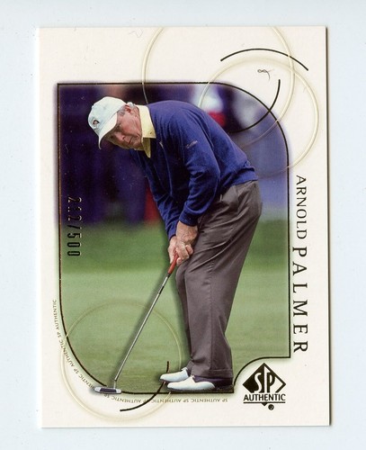 B75 ARNOLD PALMER 2001 SP AUTHENTIC GOLD 212/500 #5 PGA GOLF RARE SP