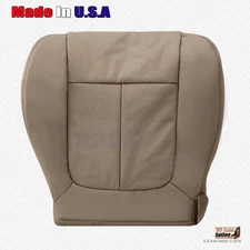 2009 Ford F150 Driver Bottom Replacement PERFORATED Leather Seat Cover In Tan