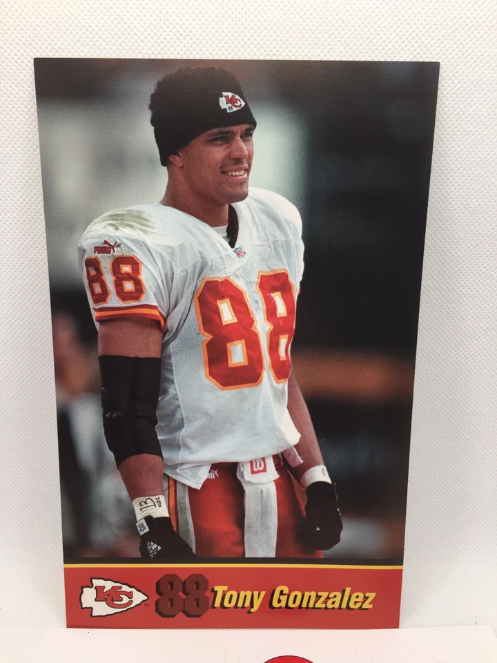 Kansas City Chiefs Fan Pack Лот Наклейок Закладка 2008 Плакат Команды Тони Гонсалес - Изображение 2 из 4