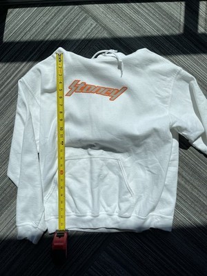 STONEY POST MALONE WHITE AND ORANGE HOODIE LARGE