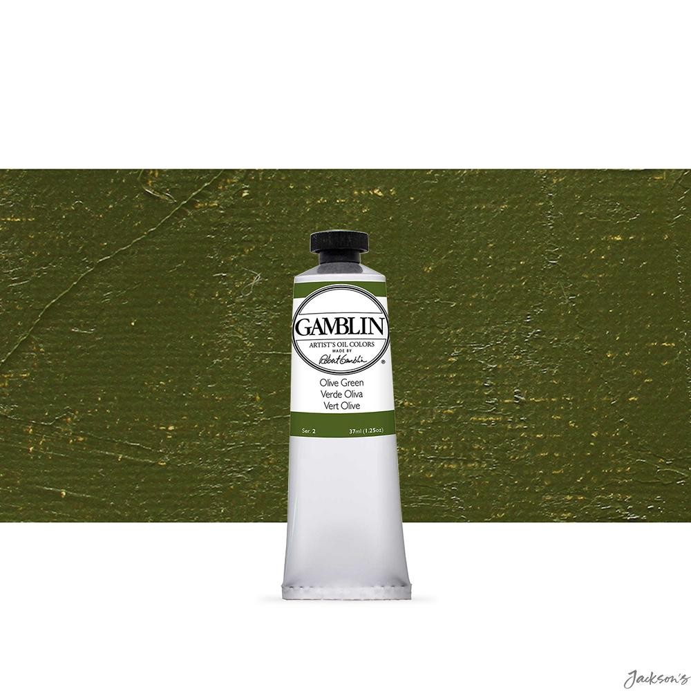 Gamblin Artists' Oil Paint Linseed Oil 37ml Olive Green Colour Mixing