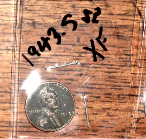 1943-S LINCOLN WHEAT-BACK PENNY - GRADES "EXTREMELY FINE"