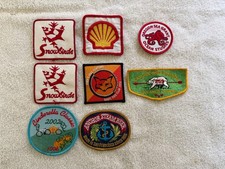 Large Lot of Patches and Badges shell oil boy scouts anchor steam