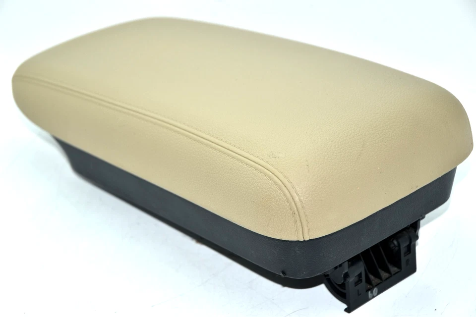 💎 Mitsubishi Outlander 2014-2018 consola central cuero reposabrazos tapa OEM beige Foto 4 de 4