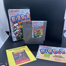 Vintage Dig Dug II: Trouble in Paradise - Nintendo NES 1989 - Tested & Working