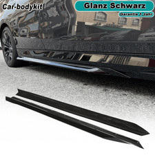 Glanz Schwarz Seitenschweller Ansätze Side Skirts Für BMW 5er G60 G61 I5 2023UP