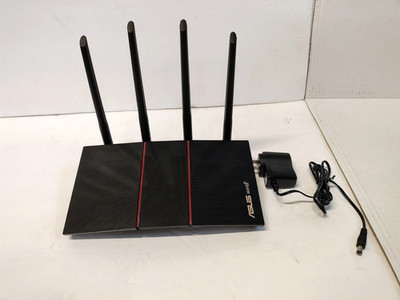 ASUS RT-AX55 AX1800 Dual Band WiFi 6 Router Black (13a/b3)