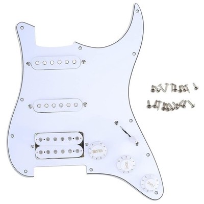 Loaded Pickguard for Fender Strat - White^