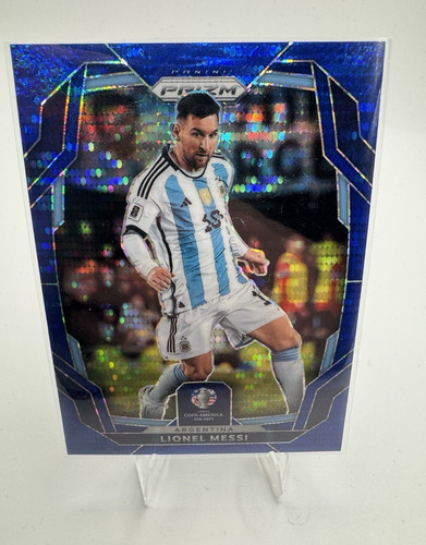 Lionel Messi [Blue Pulsar] #1 2024 Panini Prizm Copa America card