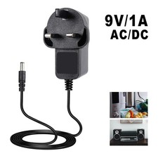 9V Power Supply UK 9v Adaptor 9v Charger 9 Volt Power Supply UK 9V 1A AC/DC PLUG