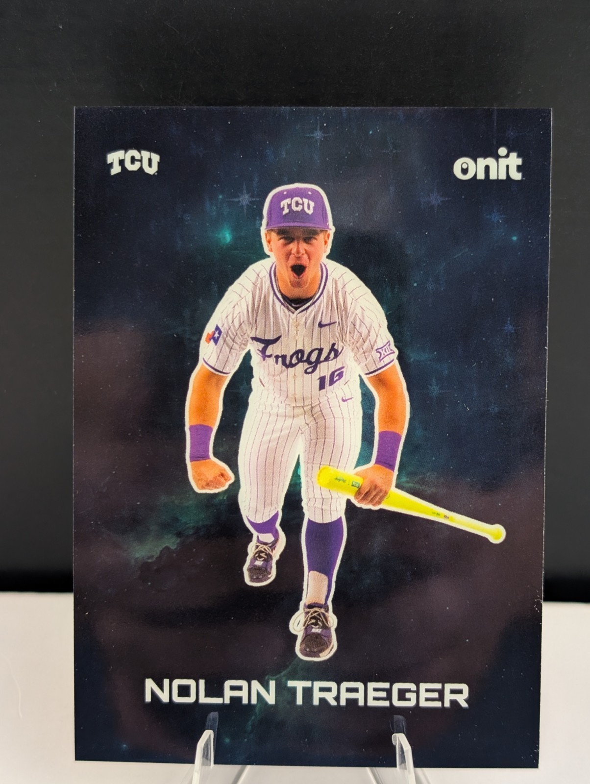 2026 Onit ATHLETE TCU Nolan Traeger G-31 C-16 Gravity Baseball Parallel College