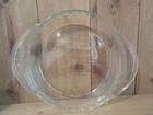 Vintage PYREX CLEAR Glass Fluted Pie Pan #2229 Crimped Deep Dish Plate 9.5"