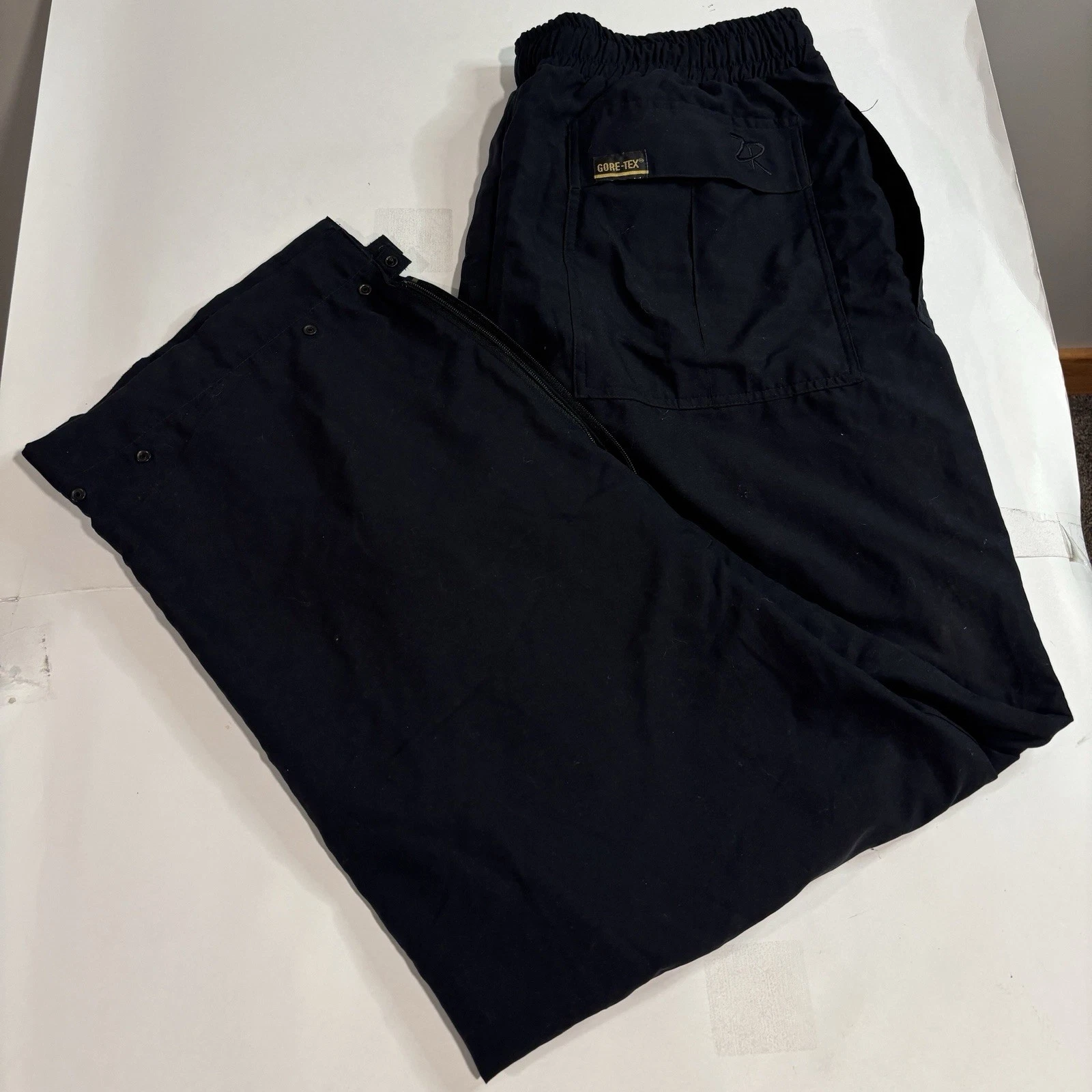 Zero Restriction Gore-Tex Pants Mens XL Black Water Resistant Golf Elastic Waist