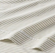 Twin/Twin XL Green Stripe ~ 3Pc 100% ORGANIC Cotton Sheet Set 250TC ~ Threshold