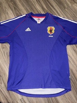 希少&超美品♬2002ワールドカップメモリアルシャツありがとう日本！正規品☆ Japan 2002 Rare Official Home Jersey Shirt Kit JPN XL / US L