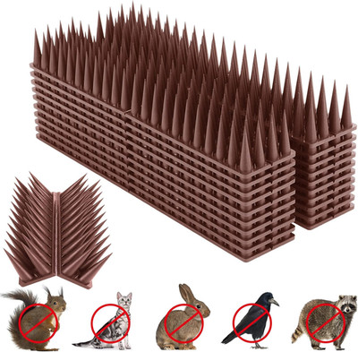 Bird Spikes, 9 Pack Bird Deterrent for Outside, Pigeon Spikes to Keep Raccoon Sq