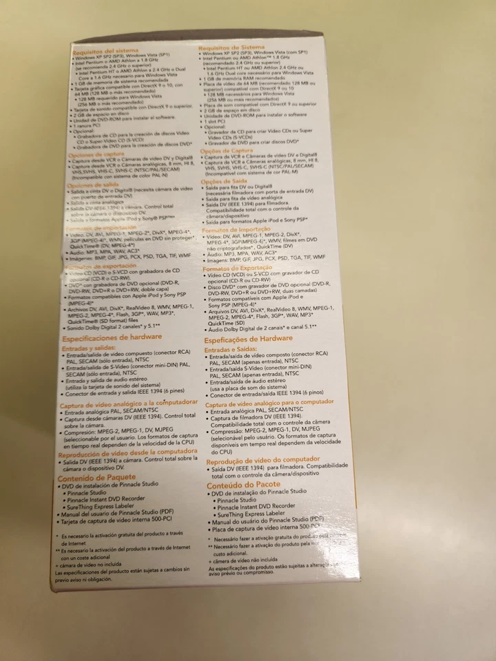 Pinnacle Studio MovieBoard; PCI video capture card; DVD Software; never used - Image 4 of 4