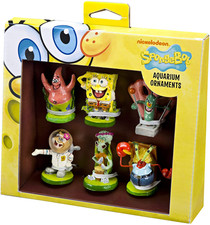Penn-Plax Officially Licensed Spongebob 6 Piece Mini Aquarium Ornament Set –