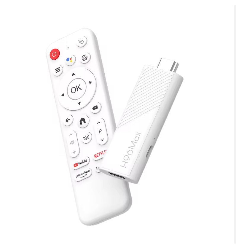 H96 Max Android TV Stick 4K UHD Quad-Core H313 | Android 14 | WiFi 6 | 2GB 16GB