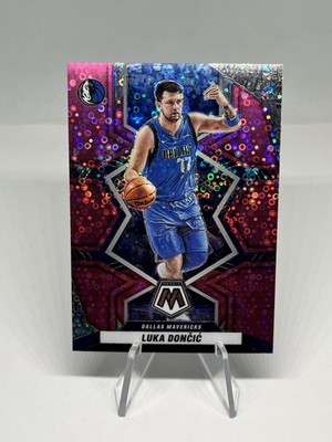Luka Doncic 2021-22 Panini Mosaic Pink Fast Break Prizm /20 Mavericks Card #6