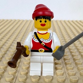LEGO Pirates: Female Pirate, PISTOL, SWORD, pi058, 6273, ROCK ISLAND, 1991