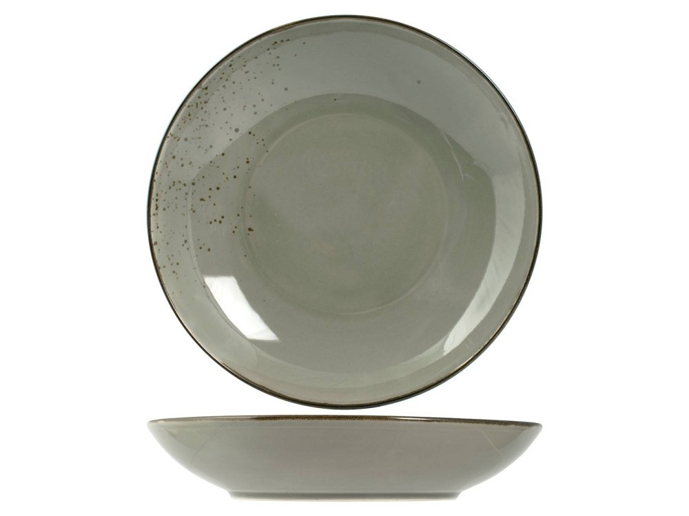 Reactive H&H Stoneware Pasta Plate