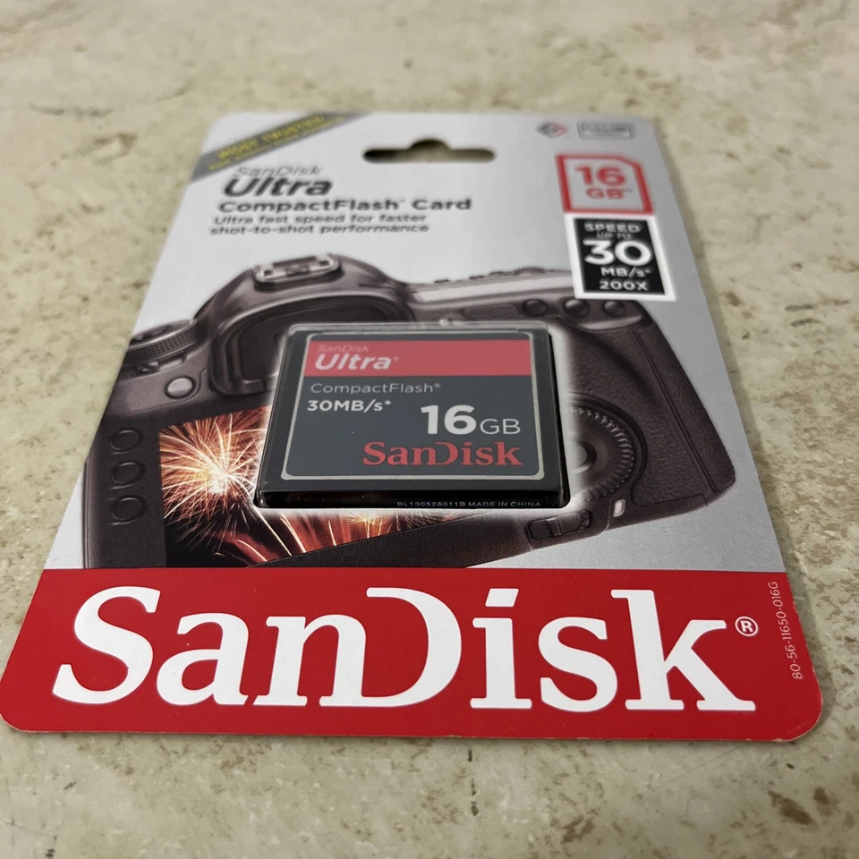 SanDisk 16 GB Class 4 Ultra CompactFlash Memory Card (SDCFH-016G-U46) - Image 2 of 3